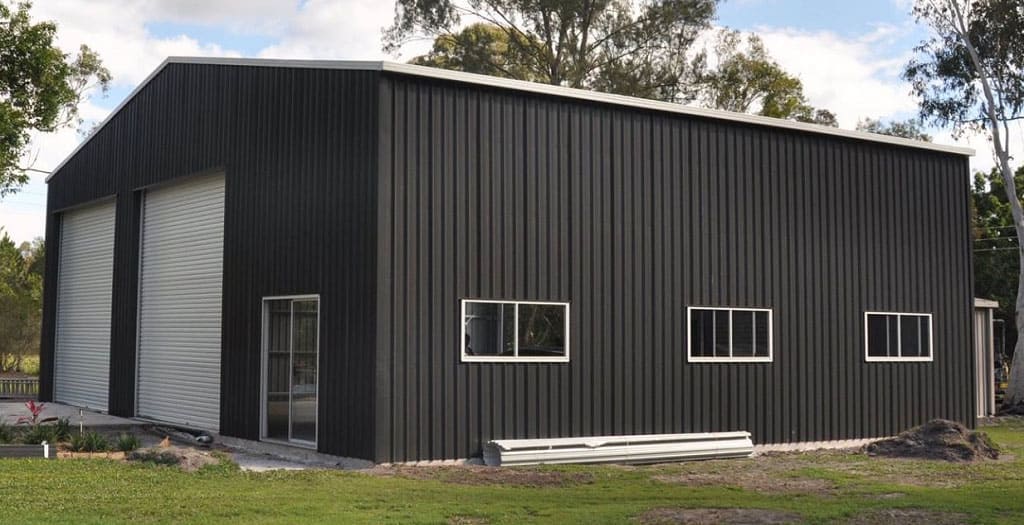 A black shed, an example of the evolution of quoting sheds online.